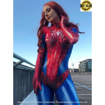 Sexy Spiderman Zentai Suit - Perfect Superhero Cosplay for Halloween, Parties Red Black